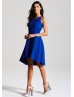Hi Low Chiffon Beads Short Prom Dress  